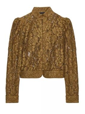 NWT Stunning ZARA Lace Shirt Jacket XS